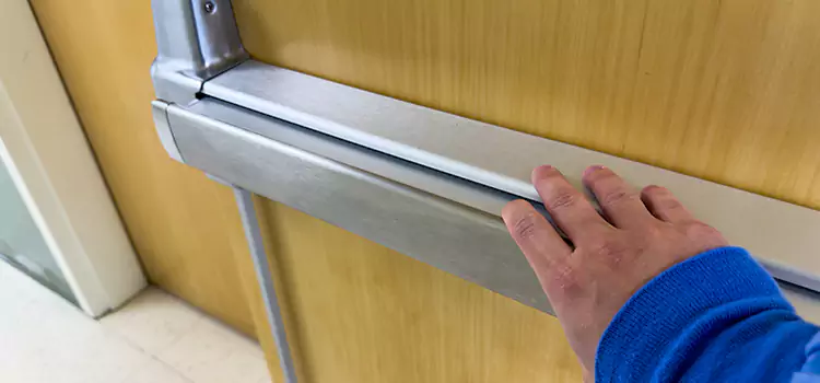 Installing a Push Bar on a Door Santa Clarita